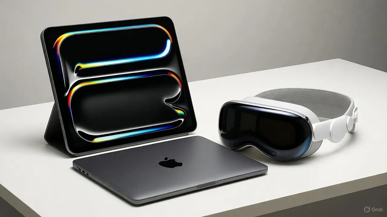 Apple October 2025 lineup featuring M5 iPad Pro, Vision Pro, and MacBook Pro